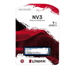 The Kingston NV3 PCIe 4.0 NVMe SSD delivers up to 6000MB/s read